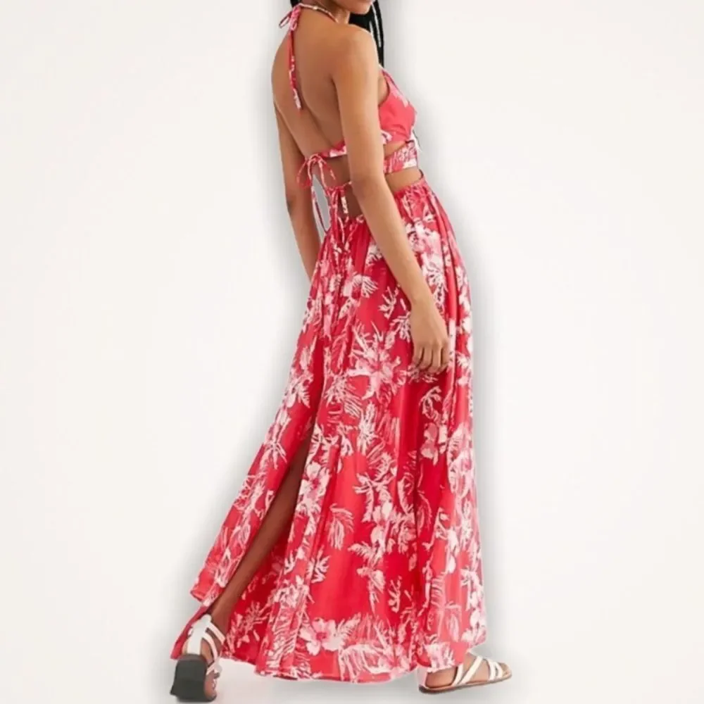 NWT Free People Lille Printed Maxi Dress